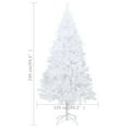 thumbnail image 4 of vidaXL Artificial Pre-lit Christmas Tree with Ball Set White 240 cm, 4 of 5