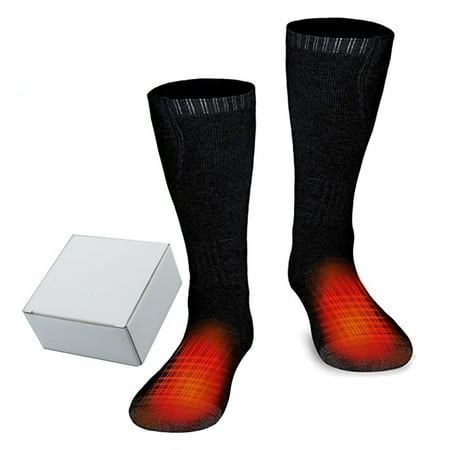 

8 pair Men Electric Battery Cotton Skiing Cycling Motorcycle And Heated Fishing Socks Women Warm Socks Camping Winter Socks Color Random