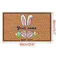 thumbnail image 2 of YIMWNYI Easter Doormat, Non-Slip Entryway Rug, Indoor Outdoor Coir Mat, Spring Decorative Floor Carpet for Home and Patio, Durable and Weather Resistant Welcome Mat, Funny Easter Themed Doormat, 2 of 7