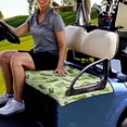 thumbnail image 2 of Jeiento Cucumber Golf Cart Seat Cover Breathable Golf Cart Covers 2 Passenger Club Car Back Seat Blanket Sports Cart Seat Cushion Accessories Outdoor Decor, 2 of 5