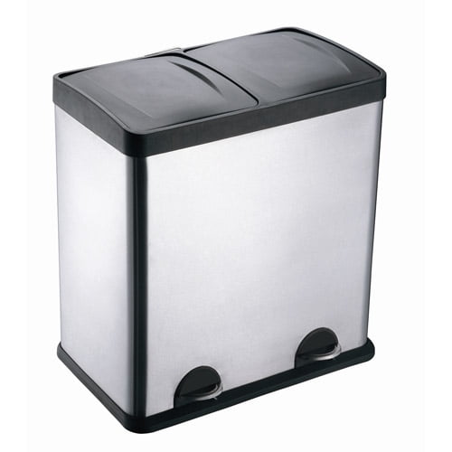 Step N' Sort 13Gallon Stainless Steel Trash and