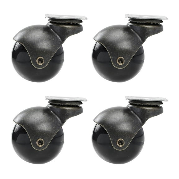 WRITWAA Vintage Caster Wheel Assorted Color PP Iron 4Pcs