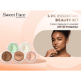 thumbnail image 4 of 5pc KIT Mineral Makeup Bare Face Set Full Coverage Concealer Blush Foundation Illuminating Powder (Cocoa), 4 of 7