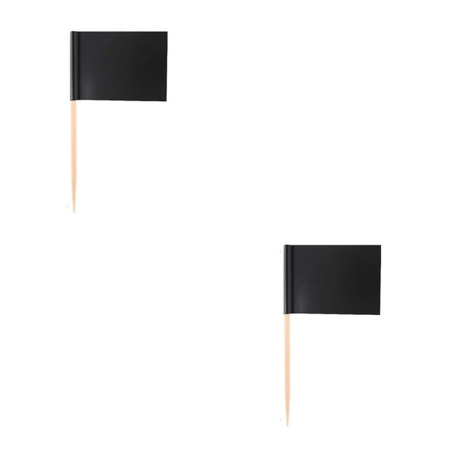 Advancent 100 Uds suministros de decoración de pasteles banderas de palillos de en blanco herramientas de horneado de Halloween de lujo sólido Type3 NO3