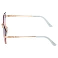 thumbnail image 3 of Southpole Women's 1093SP Frameless UV400 Protective Metal Cat Eye Fashion Sunglasses, 60mm, 3 of 6