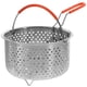 thumbnail image 2 of Stainless Basket Round Corner Multipurpose Design Home Users Cooking Food Preparation 18cm Height Draining 1Pcs, 2 of 4