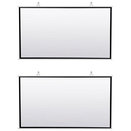 2X Portable Projector Screen for Home Theater Outdoor HD White Foldable Anti- (100Inch)