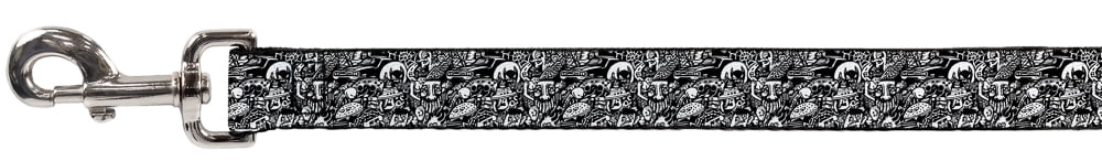 Buckle-Down Pet Leash, Dog Leash, Comic Nightmare, 6 Feet Long 1.0 Inch Wide