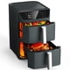 thumbnail image 1 of Freidora de aire Mirtan de doble canasta 12.6 QT, 10 en 1, gris, 1 of 9