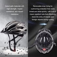 thumbnail image 3 of Yuarrent Casco de bicicleta PC para ciclismo de carretera - Casco de bicicleta EPS resistente a impactos y liviano Ciclismo Negro+Luz METRO, 3 of 6