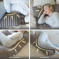 thumbnail image 5 of Pharmedoc Pregnancy Pillows, U-Shape Full Body Pillow – Jersey Cover Walnut – Pregnancy Pillows for Sleeping – Body Pillows for Adults, Maternity Pillow and Pregnancy Must Haves, 5 of 7