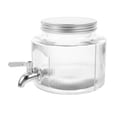 thumbnail image 1 of Dispensador de bebidas de vidrio, contenedor de agua para refrigerador, dispensador de jugo, té, limonada de gran capacidad, grifo de almacenamiento para uso en fiestas en el hogar, 1 of 8