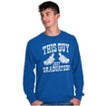 thumbnail image 4 of This Guy Just Graduated Thumbs Up Men's Long Sleeve Tee T Shirt Brisco Brands S, 4 of 6