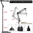 thumbnail image 5 of Support de Lampe pour Reptiles en Métal Réglable (Support de Lampe Chauffante pour Reptiles avec Bras Oscillant, Support de Lampe Chauffante pour Reptiles Adapté à Différents Types de Reptiles), 5 of 5
