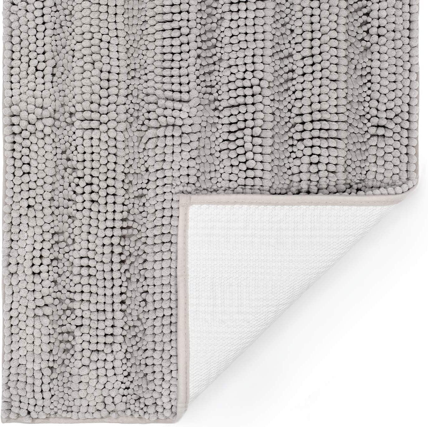 Tafts Ultra Soft Luxury Striped Bath Mat, Bathroom Rugs, Chenille
