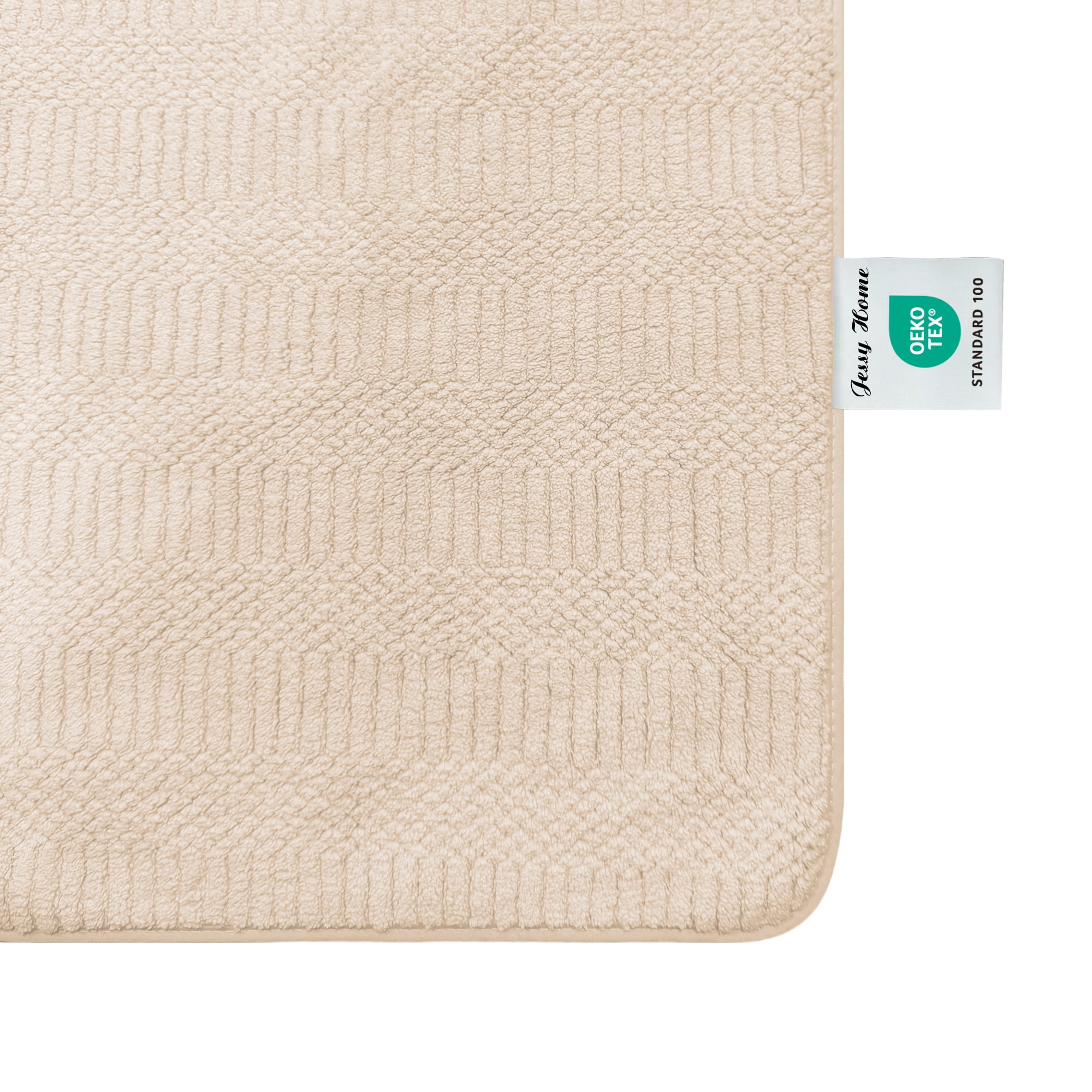 Jessy Home 8 Piece Towel Set Oversized Soft Cozy Towels 600 GSM Camel Plush Towel Set