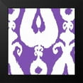 thumbnail image 2 of Greene, Taylor 20x20 Black Modern Framed Museum Art Print Titled - PURPLE IKAT, 2 of 5