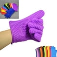 thumbnail image 6 of Silicone BBQ Heat Resistant Gloves Grill Pot Holder Cooking Grip Oven Mitts, 6 of 7
