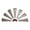 Half Circle, variant on deevoka Iron Windmill Wall Art Artwork Fashionable Creative Home Decoration Hanging Ornament for Wedding Farmhouse Gallery Exhibition Double Circles