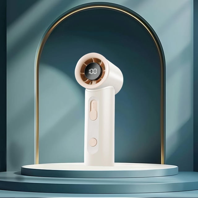 Ventilador portátil Personal 100 Velocidad de bajo ruido 1800 Mini Portátil Ligero para la oficina Casa al aire libre Viajes interiores