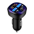 thumbnail image 1 of Cargador de coche - Cargador de coche USB doble 3.1A Reproductor de Bluetooth para coche cuadrado con paquete negro de una pieza, 1 of 1