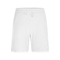 thumbnail image 3 of Besolor Men's Running Shorts Wide Leg Elastic Drawstring Waist Thin Breathable Summer Beach Casual Workout Shorts with Pocket(X-Large,White), 3 of 6