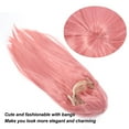 thumbnail image 4 of Peluca Larga de Cosplay, Alta DensiDad de Alta Densidad Fácil de Asegunrar una Peluca Rosa Dañada Textura Sintética Con Flequillo para Cosplay, 4 of 7