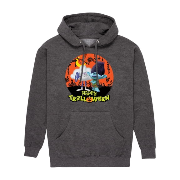 Trolls Movie - Halloween - Happy Halloween - Branch & Cloud Guy - Men's Pullover Hooded Fleece Sweatshirt