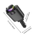 thumbnail image 3 of Car Charger PD Fast Charging Retractable With USB Adapter Aroma Spray & Ambient Light, 3 of 6