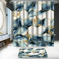 thumbnail image 2 of Brythos 4Pcs Shower Curtain Set,Bathroom Rug Set,Bathroom Sets,Style8,72"X72", 2 of 6