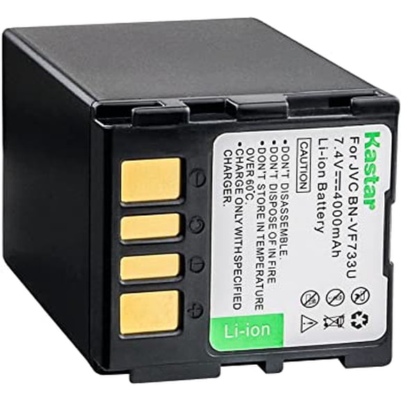 Kastar BN-VF733 Battery 1-Pack Replacement for JVC GZ-MG505AS GZ-MG505B GZ-MG505E GZ-MG505EK GZ-MG505EX GZ-MG505S GZ-MG505U GZ-MG505US GZ-MG20 GZ-MG20AA GZ-MG20AC GZ-MG20AG GZ-MG20AH Camera