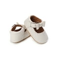 thumbnail image 4 of Seyurigaoka Spring Toddlers Girls Princess Shoes, Sweet Style Solid Color Bow Lace Decoration Soft Sole Non-slip Shoes Infant Prewalker, 4 of 8