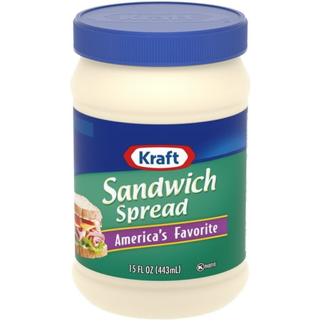(3 Pack) Kraft Sandwich Spread, 15 fl oz Jar (Best Store Bought Sandwich Spreads)