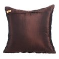 thumbnail image 3 of Brown Throw Pillows Cover, 18x18 inch (45x45 cm) Pillow Covers, Taffeta Pillowcases, Textured Pintucks Solid Color Silver Sparkly Beaded Solid Throw, Modern Style - Chocolate Texture, 3 of 3