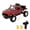 Red, variant on WPL Remote Control Truck 1/16 Scale RC Military Off-Road Car 4WD 2.4GHz Climbing Crawler with LED Lights for All Terrain, 12.2 inches / 31 cm, Red, 2 Battery Edition