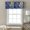 Blue, variant on Kitchen Curtain Valance Abstract Turquoise Diamond Leaves Rod Pocket Window Valances,Modern Art Small Windows Treatment for Living Room Bedroom,42"x12"