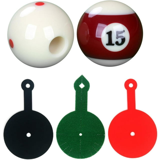 Entraîneur de Coups de Billard ZOUSSIQI, Entraîneur de Coups de Billard avec Signal de Piscine, Outil Portable d'Entraînement à la Visée, Exerciseur de Coups de Billard à Balle Ronde Stable CA919-13588