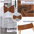 thumbnail image 4 of Fajas de silla JFDYDM Terracota Spandex, paquete de 50 unidades, para boda, 4 of 6