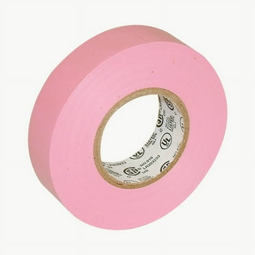 JVCC E-Tape Colored Electrical Tape [7 mils thick]: 3/4 in. x 66 ft. (Pink)