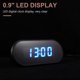 thumbnail image 4 of 1pc LED Digital Reloj de despertador Reloj de escritorio LED Luminoso Reloj de alarma con cable, 4 of 5