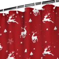thumbnail image 3 of Red Christmas Deer Pattern Shower Curtain 36"x72" ,Bathroom Decorative Shower Curtains Set with 12 Hooks,Modern Waterproof Washable Shower Curtain, 3 of 6