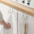 thumbnail image 5 of Walbest Practical Stainless Steel Double S-shaped Hanger Hook Reliable Punch-free Door Rear Hook, 5 of 7