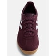 thumbnail image 5 of No Boundaries Women's Faux Leather and Suede Retro Inspired Lace Up Sneakers, 5 of 6