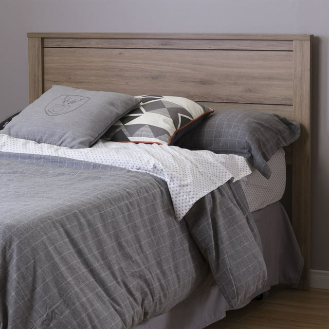 South Shore Fynn Full Headboard - Modern Style, in Rustic Oak