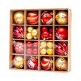 thumbnail image 3 of Bolas de Navidad colgantes inastillables colgantes decorativos coloridos adornos conjunto caja para vacaciones boda hogar año Nuevo decoración , estilo b Gloria Colgantes Bolas, 3 of 9