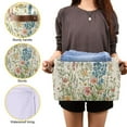 thumbnail image 3 of Yayeee 2 Pack Canvas Storage Basket with Handles for Shelves Fabric Bins Closet Organizer, Colorful Wildflowers, 3 of 8
