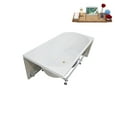 thumbnail image 2 of 59" Streamline N4040PBR Soaking Freestanding Tub and Tray With Internal Drain in Polished Brass, 2 of 13