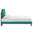 thumbnail image 5 of Modway Sienna Performance Velvet Twin Platform Bed in Teal, 5 of 10