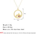 thumbnail image 3 of Collar colgante de semilla de mostaza de acero inoxidable dorado y plateado, 3 of 5