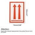 thumbnail image 2 of Uxcell Rectangle Red Arrows This Side Up Safe Handling Stickers for Shipping 50 pcs, 2 of 5